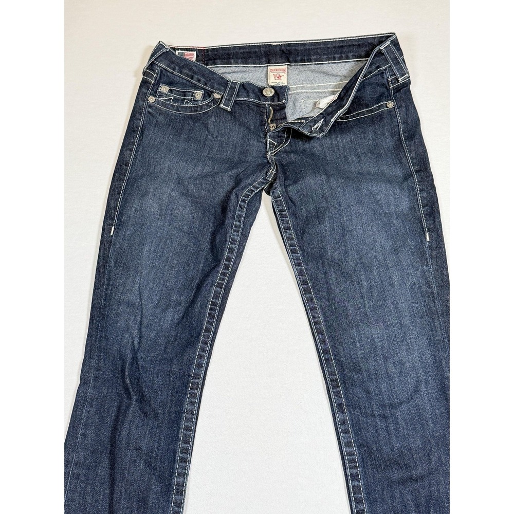 True Religion‎ Stella Jeans Womens 27 Dark Wash Low Rise Skinny Stretch USA
